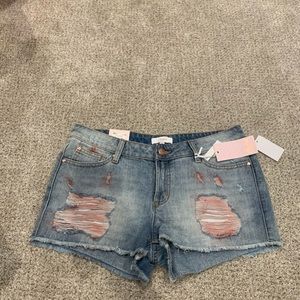 Distressed/ripped shorts